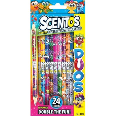 Creioane colorate Scentos Double Fun (49115)