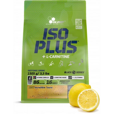 Изотоник Olimp Iso Plus Powder + L-Carnitine Lemon 1505g