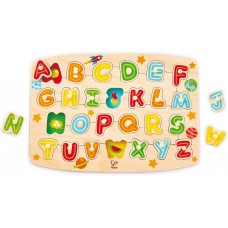 Развивающий набор Hape Alphabet Peg Puzzle (E1505B)