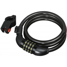 Велозамок Hama Bicycle Combination Spiral Lock 120 cm Black (178111)