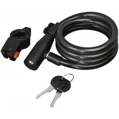 Велозамок Hama Bicycle Spiral Cable Lock 120 cm Black (178110)