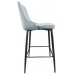 Scaun de bar Deco Clasic Light Blue/Black Legs