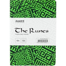 Caiet Axent The Runes A5/128p Green (8452-09-A)