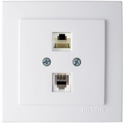 Розетка Nilson 24111049 Touran (20401023) White 1pcs