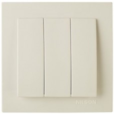 Выключатель Nilson 24121066 Touran (20402005) Cream 3pcs