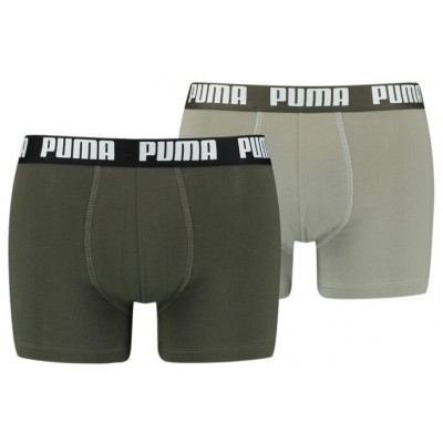 Мужские трусы Puma Basic Boxer 2P Dark Green Combo S