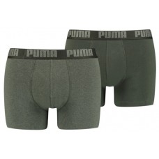 Мужские трусы Puma Basic Boxer 2P Green Melange S