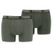 Мужские трусы Puma Basic Boxer 2P Green Melange S