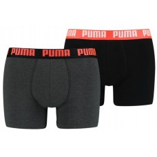 Мужские трусы Puma Basic Boxer 2P Red/Grey/Black S