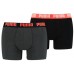 Мужские трусы Puma Basic Boxer 2P Red/Grey/Black S