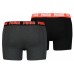 Мужские трусы Puma Basic Boxer 2P Red/Grey/Black S