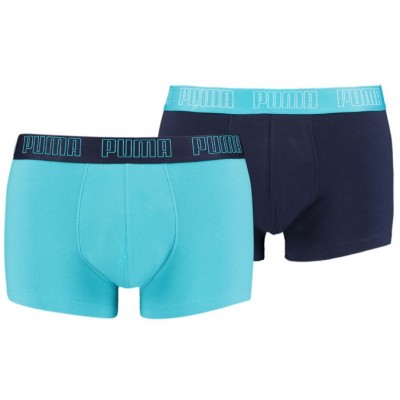 Мужские трусы Puma Basic Trunk 2P Aqua/Blue L