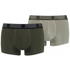 Мужские трусы Puma Basic Trunk 2P Dark Green Combo S