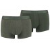 Мужские трусы Puma Basic Trunk 2P Green Melange L