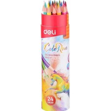 Набор цветных карандашей Deli ColoRun Tube 24pcs