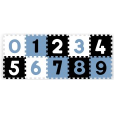 Covoraş-puzzle BabyOno Numbers 10pcs Blue (274/03)