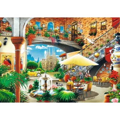 Puzzle Trefl 2000 Vista of Barcelona (27105)