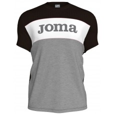 Мужская футболка Joma 101386.100 Black/Light Melange/White M