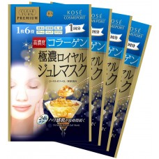 Mască pentru față Kose Clear Turn Prem with Royal Jelly and Collagen 4pcs