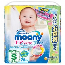 Подгузники Moony Diapers-Panties Universal S 78pcs