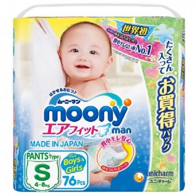 Подгузники Moony Diapers-Panties Universal S 78pcs