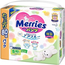 Подгузники Merries Diapers-Panties S 80pcs