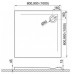 Душевой поддон Polimat Geos White Square 90x90x1,5x4,5 (16243)