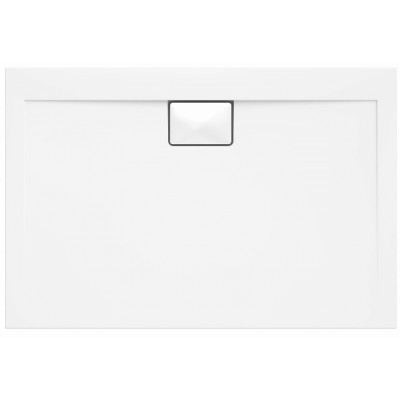 Cadița de duș Polimat Vegar White Square 120x90x1,5x4,5 (16240)