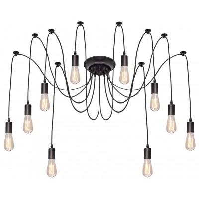 Люстра Mondo Luce Loft Pauc Spider 1.8m E27 Black Metal (8869)