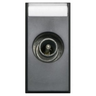 Розетка AVE Coaxial TV/SAT Antracit (5860)