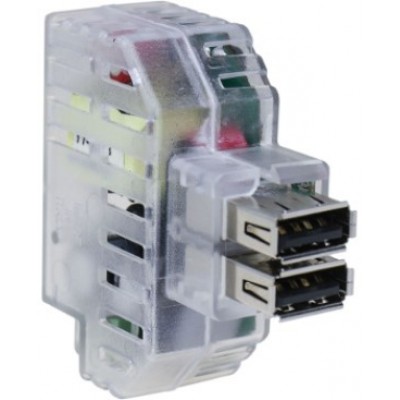 Розетка Fanton USB Keystone 2.4A Transparent (9662)