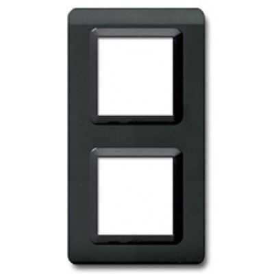 Рамка для розеток и выключателей AVE 2+2M Black Polish (5676)