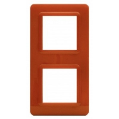 Рамка для розеток и выключателей AVE 2+2M Orange Opal (5615)