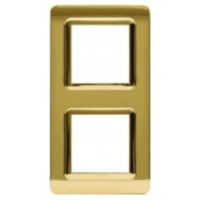 Рамка для розеток и выключателей AVE 2+2M Ottone/Gold Matte (5672)