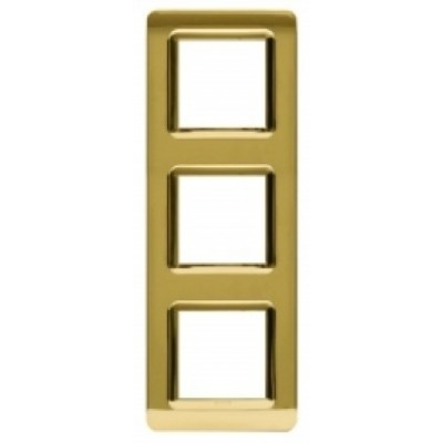 Рамка для розеток и выключателей AVE 2+2+2M Ottone/Gold Matte (5735)