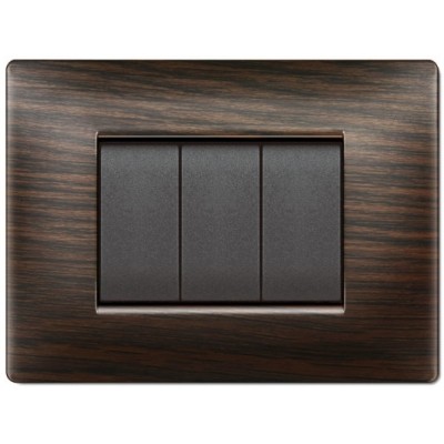 Рамка для розеток и выключателей Elettrocanali 3M My Life Q Wenge Wood (7401)