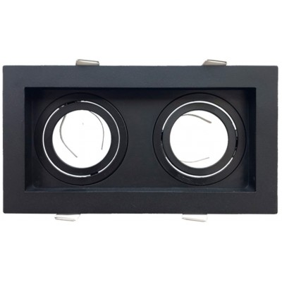 Встраиваемый светильник Braytron Beta 2xGU10 220-240VAC Black (5493)