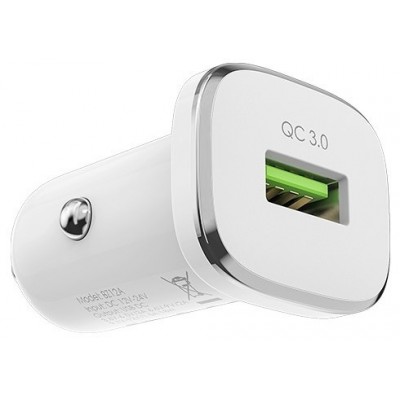 Încărcător auto Borofone BZ12A Micro-USB White