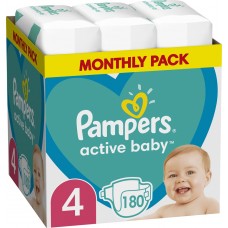 Подгузники Pampers Active Baby Maxi 4/180pcs