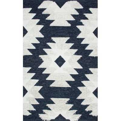 Ковёр Eko Hali Afro Kilim AFR 01 Navy White 0.80x1.50m
