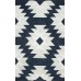 Ковёр Eko Hali Afro Kilim AFR 01 Navy White 0.80x1.50m