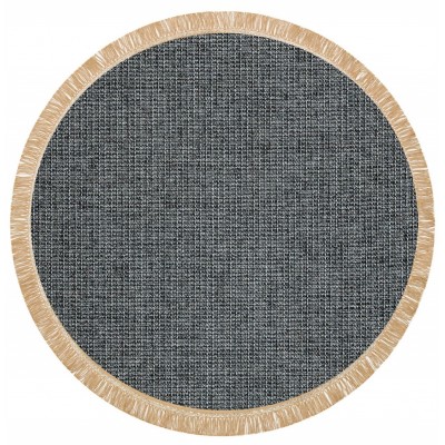 Ковёр Eko Hali Brooklyn BRK 01 Antrasit Silver Round 1.30x1.30m