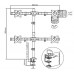 Кронштейн для монитораMultibrackets M Deskmont Basic Quad