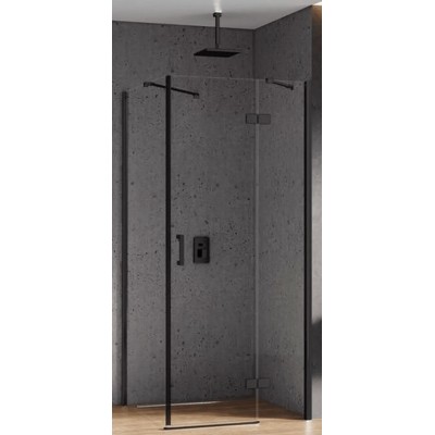 Cabină de duș New Trendy New Renoma Black R D-0204A/D-0111B 90x90x195