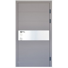 Uşă de exterior Lumea Fierului Devi-U Italy Gray Soft/White Soft (880x2050)