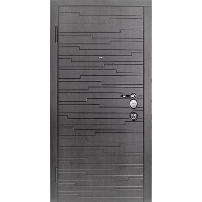 Входная дверь Lumea Fierului Resiste Acustica Wenge Gray Horizon/White Mat (860x2040)