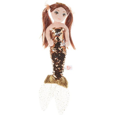 Мягкая игрушка Ty Ginger Brown Mermaid 25cm (TY02104)