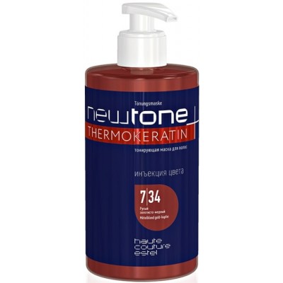 Тонирующая маска для волос Estel NewTone 7/34 Русый золотисто-медный 435ml