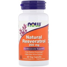 Antioxidant NOW Natural Resveratrol 200mg 60cap