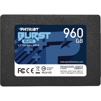 SSD накопитель Patriot Burst 960Gb (PBE960GS25SSDR)